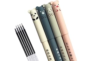PEXIZUAN Kawaii Erasable Gel Pens 4 Pcs/set