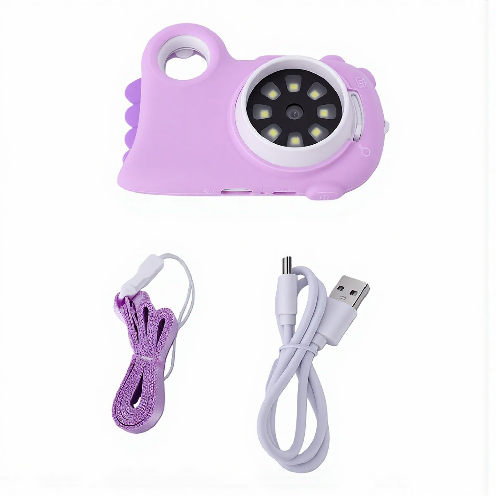 AMONIDA Microscopio Digitale per Bambini Microscopio USB Portatile Ingrandimento 1000X con Schermo da 2 Pollici 8 Luci LED per Apprendimento Scientifico Regalo Educativo