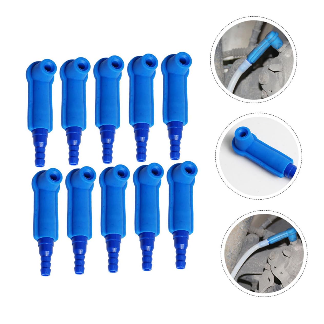 Alipis 10Pcs Brake Fluid Connectors for Easy Brake Oil Change Durable Tools for Car Maintenance Blue