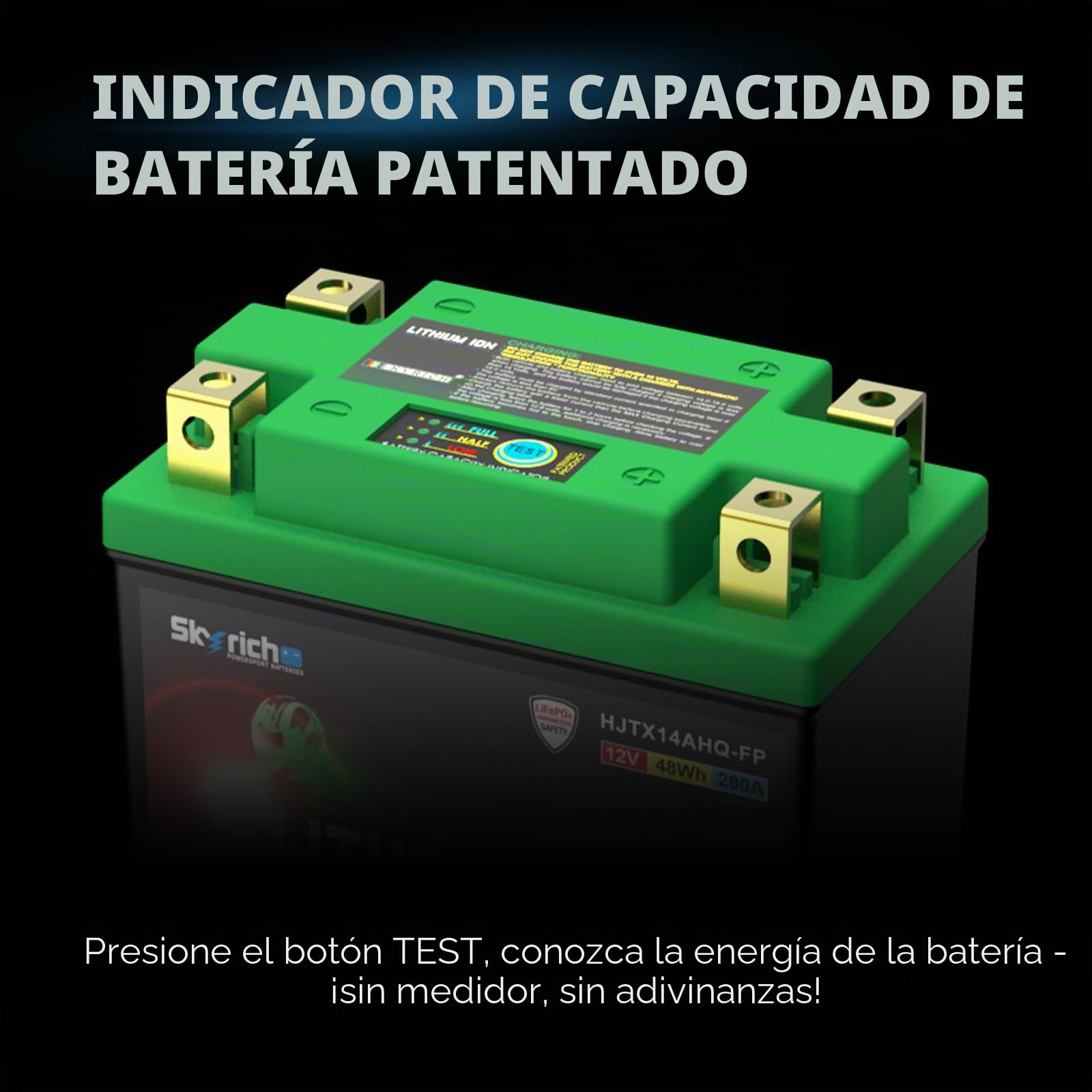 Skyrich HJTX14AHQ-FP Batería de Arranque, Xr X