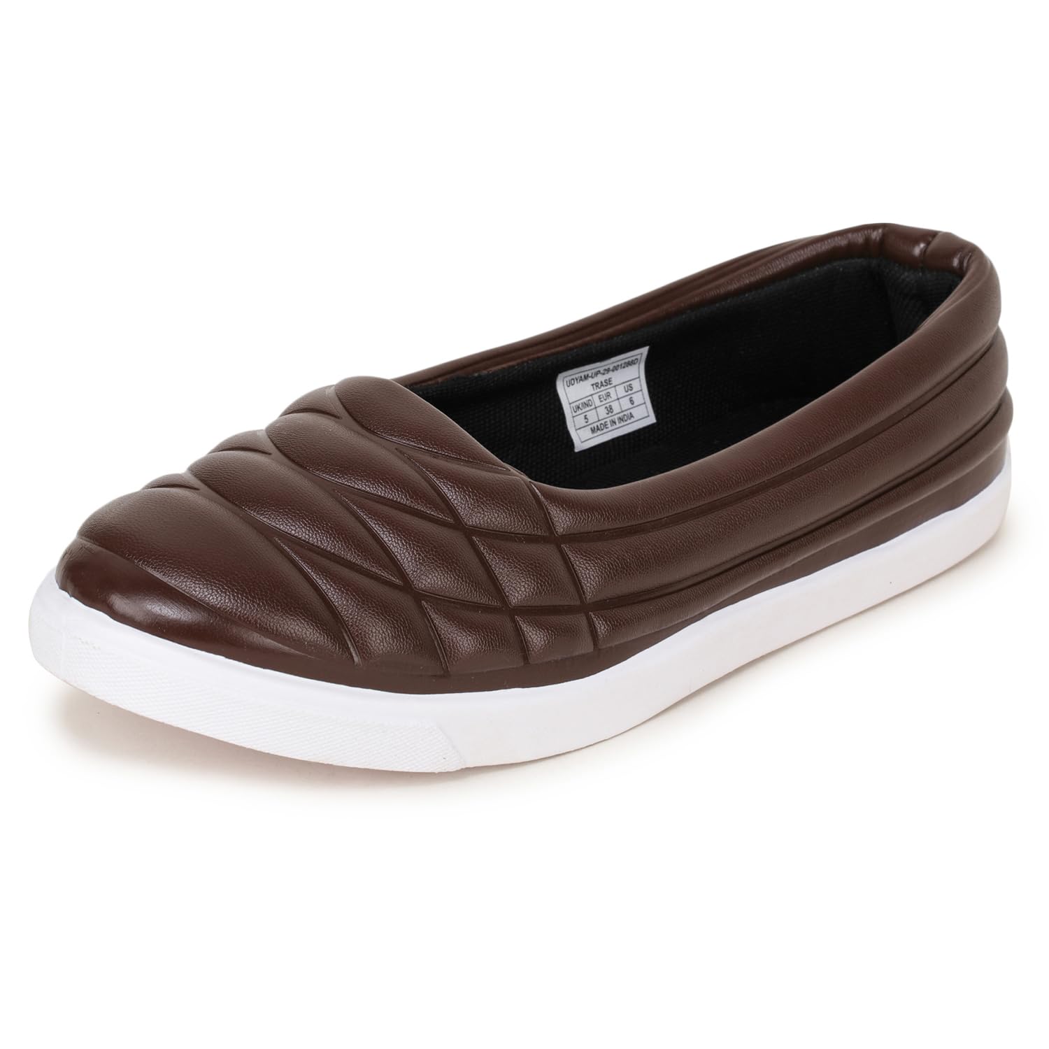 Women Slip-On Bellies | Lightweight Casual Ballerinas | Cushioned Insole Everyday Flats | Soft Synthetic Upper Comfortable Walking Shoes | Stylish Office, Travel Footwear-image-9