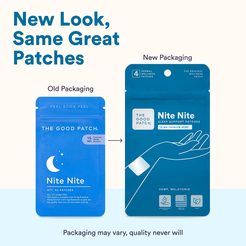 The Good Patch Nite Nite Hemp Melatonin Sleep Patches (8 Total Patches) — Amazon image 2