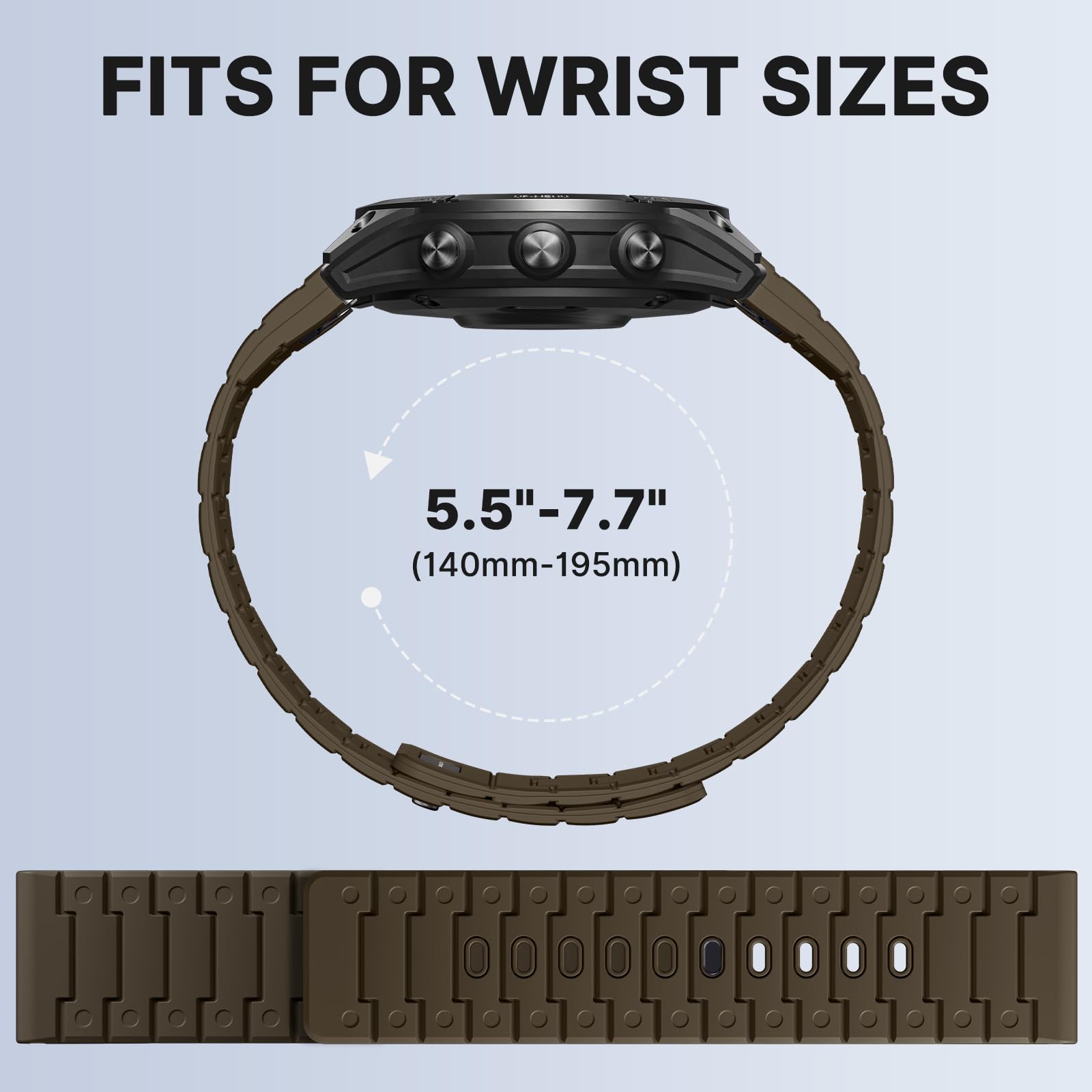 Bandletic Correa magnética deportiva compatible con Garmin Watch Quick Fit