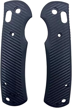 1 Pair G10 Knife Handle Scales Glass Fiber Handles Patch DIY Tool fit for Benchmade Griptilian 551 550Screws Included Black