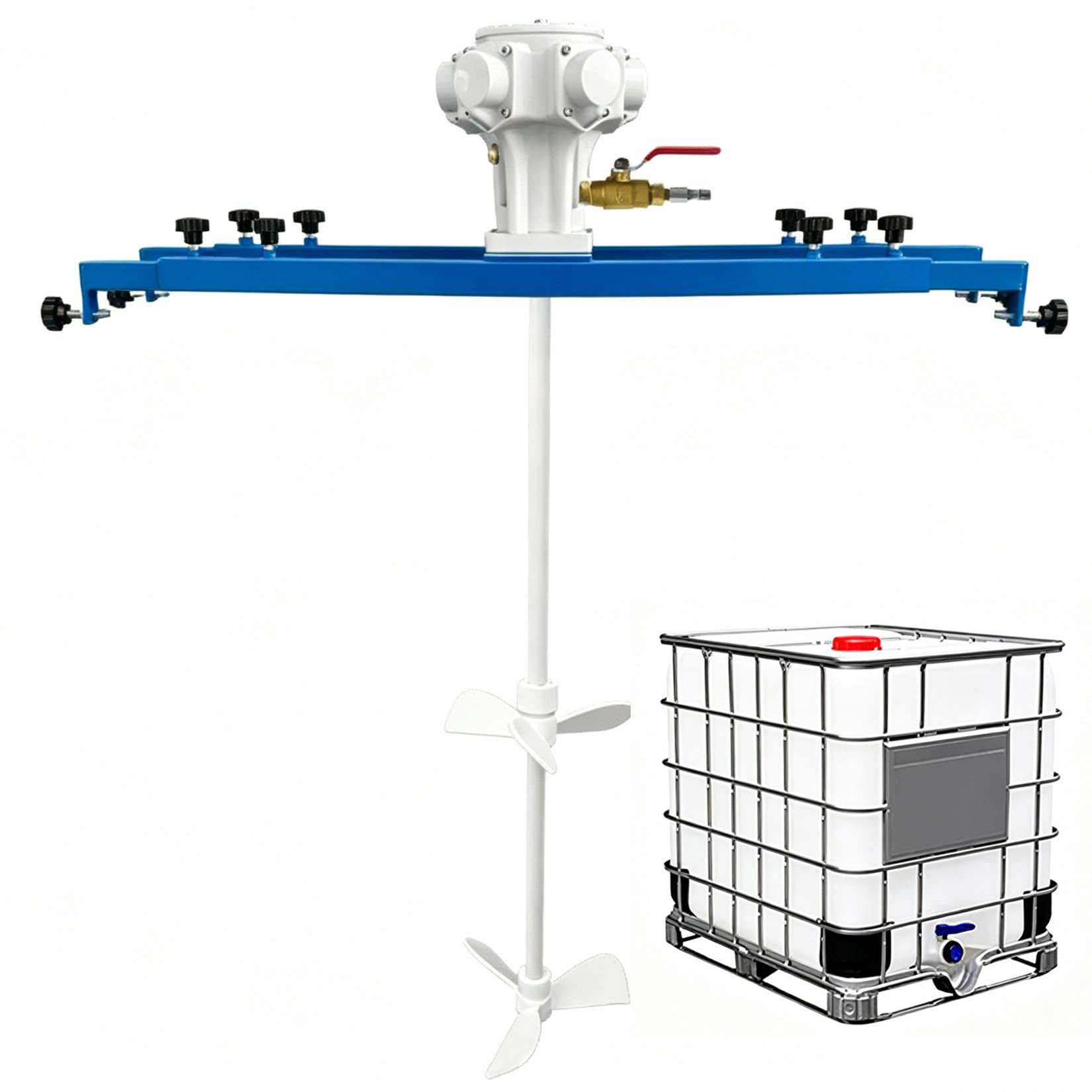IBC Air Agitator,265 Gallon IBC Paint Pneumatic Mixer Large5Cylinder