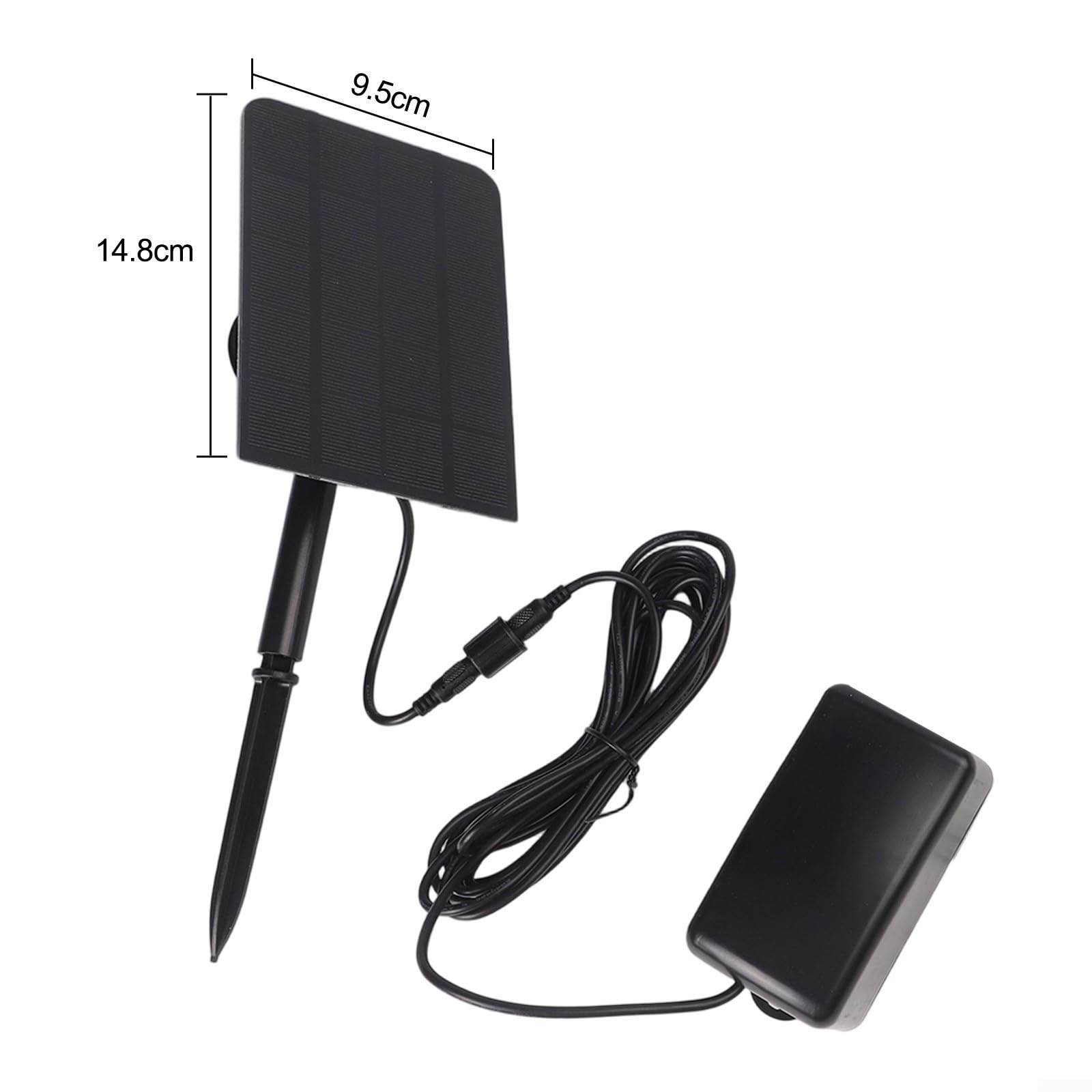 Pompa di ossigeno solare, 2,5 W 6 V, aeratore solare per laghetto con cavo, uscita bolle 0,8 l/min, per acquario da giardino