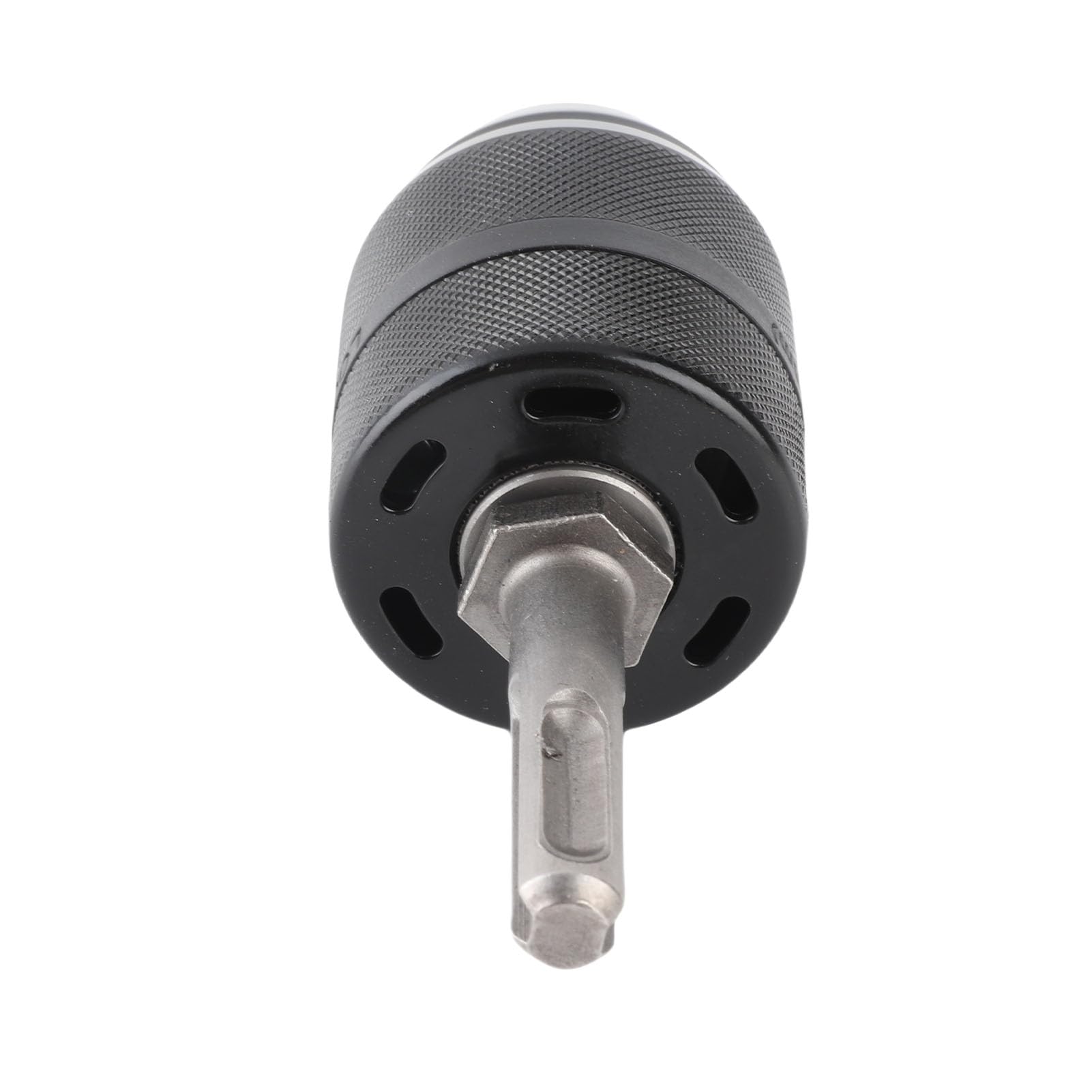 Adaptador de Acero Cromado con Portabrocas SDS sin Llave, Diseño Autoajustable, 2-13mm, Compatible con Taladro Percutor y Torno
