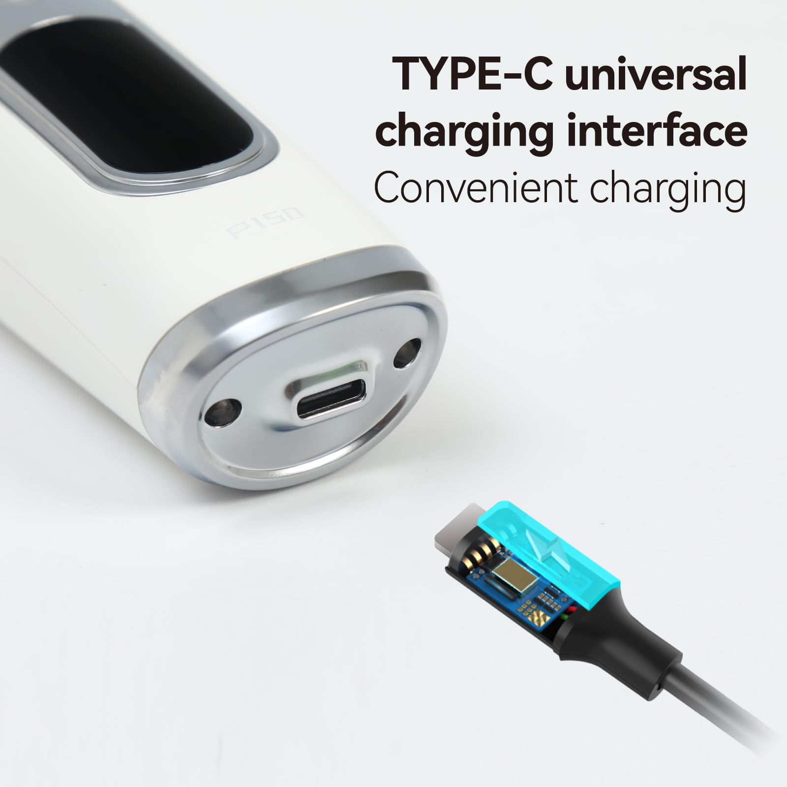 Tosatrice professionale per la toelettatura dei cani, senza fili, motore da 36 W, batteria 4000 mAh, lama 4 in 1, con 5 pettini guida (bianco)
