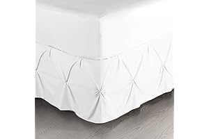 Nestl White King Bed Skirt: The Epitome of Hotel-Inspired Luxury for Your Bedroom