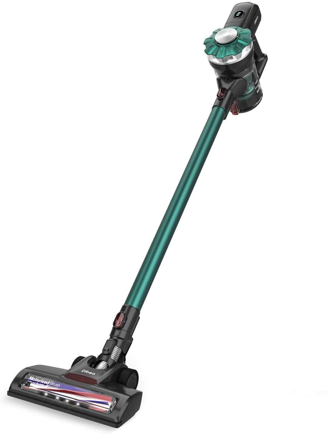 Dibea Cordless Vacuum Cleaner, 12KPa Powerful Suction Lightweight 2-in-1 Stick Handheld Vacuum with Rechargeable Lithium Ion Battery Perfect for Hardwood Floor,Carpet,Pet Hairs
