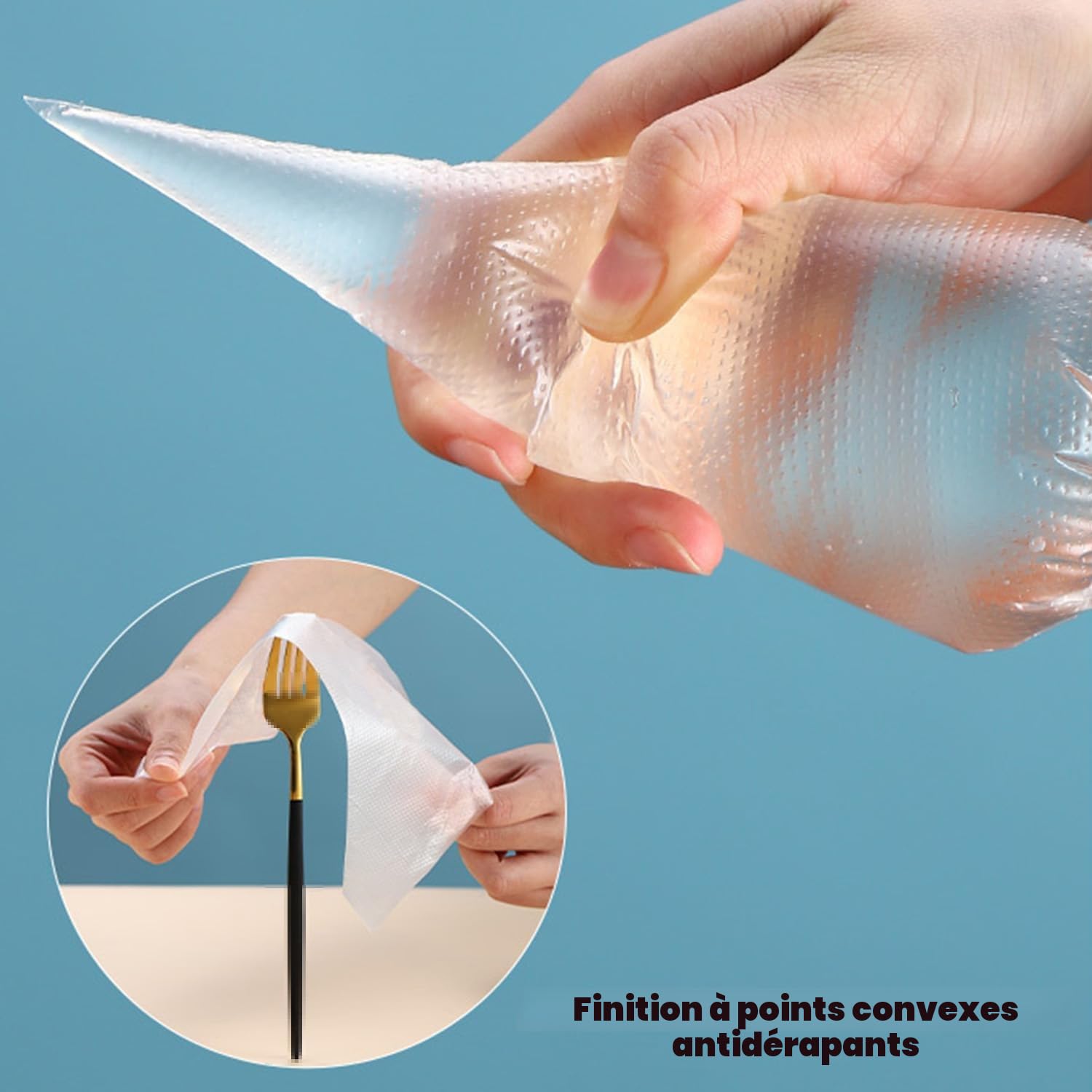 Poches à Douille Jetables Professionnelles pour Pâtisserie - Lot de 100