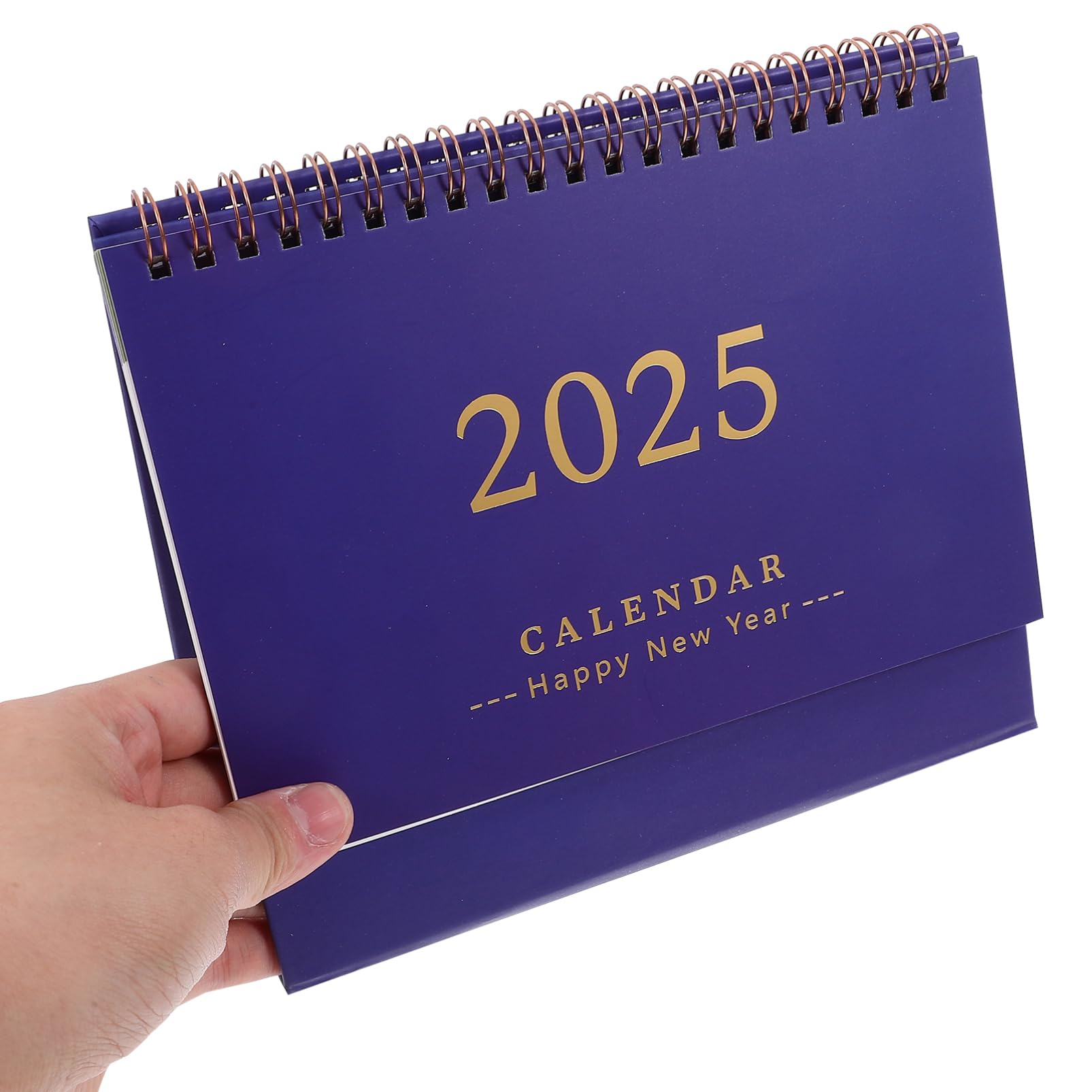 DEARMAMY English Version of the Calendar 2025 Desktop Calendar for Office and Home Compact Spiral Binding Design for Easy Organization - Image 4