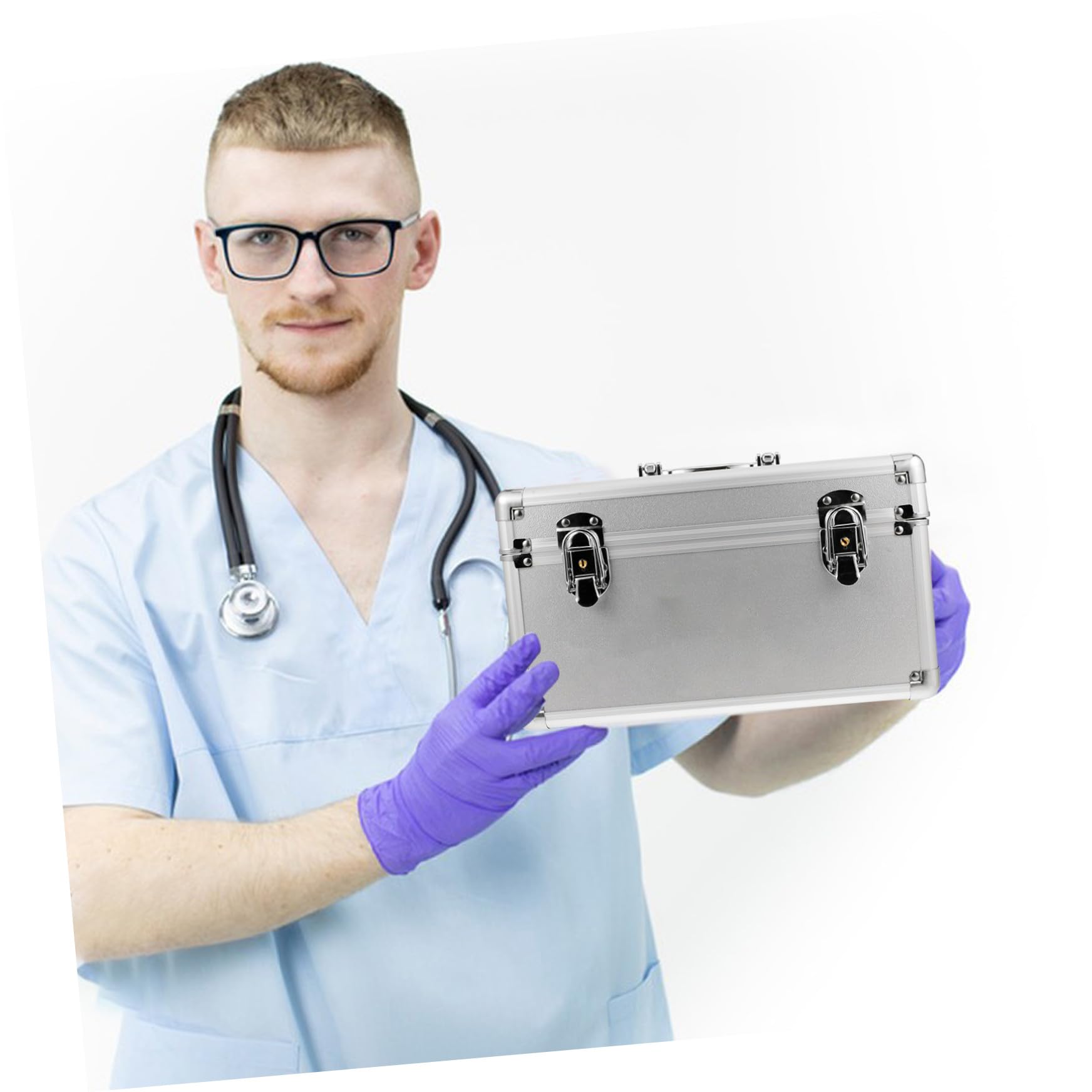 CALLARON Scatola Di Medicinali in Lega Di Alluminio e Acciaio Inossidabile Scatola Di Sicurezza Per Medicinali Portatile e Robusta Per Uso Domestico e Viaggi Custodia Multifunzione Per Cibo