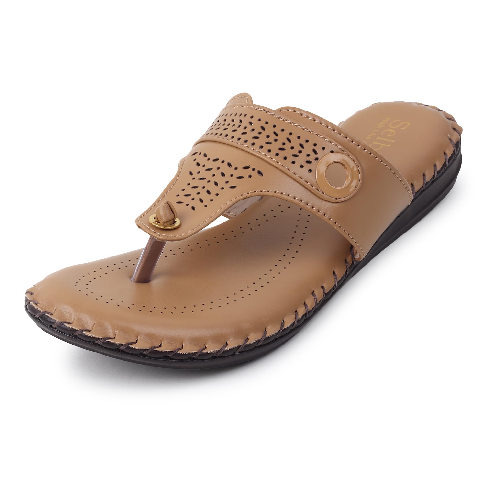 SELBRO Flat Soft doctor Slippers for Women || Orthopedic footwear for Women with extra cushion (Beige,UK8=Euro 41) (B0CP49TJBT) Amazon Price History, Amazon Price Tracker