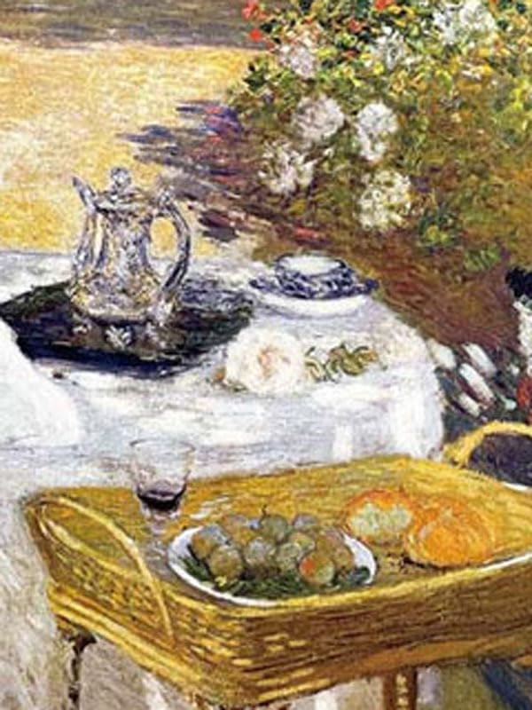 ★秀作★ 手書き油絵 クロード・モネ 昼食（大）額付き 絵画 油彩画 ☆秀作☆ 手書き油絵 クロード・モネ 昼食（大）額付き 絵画