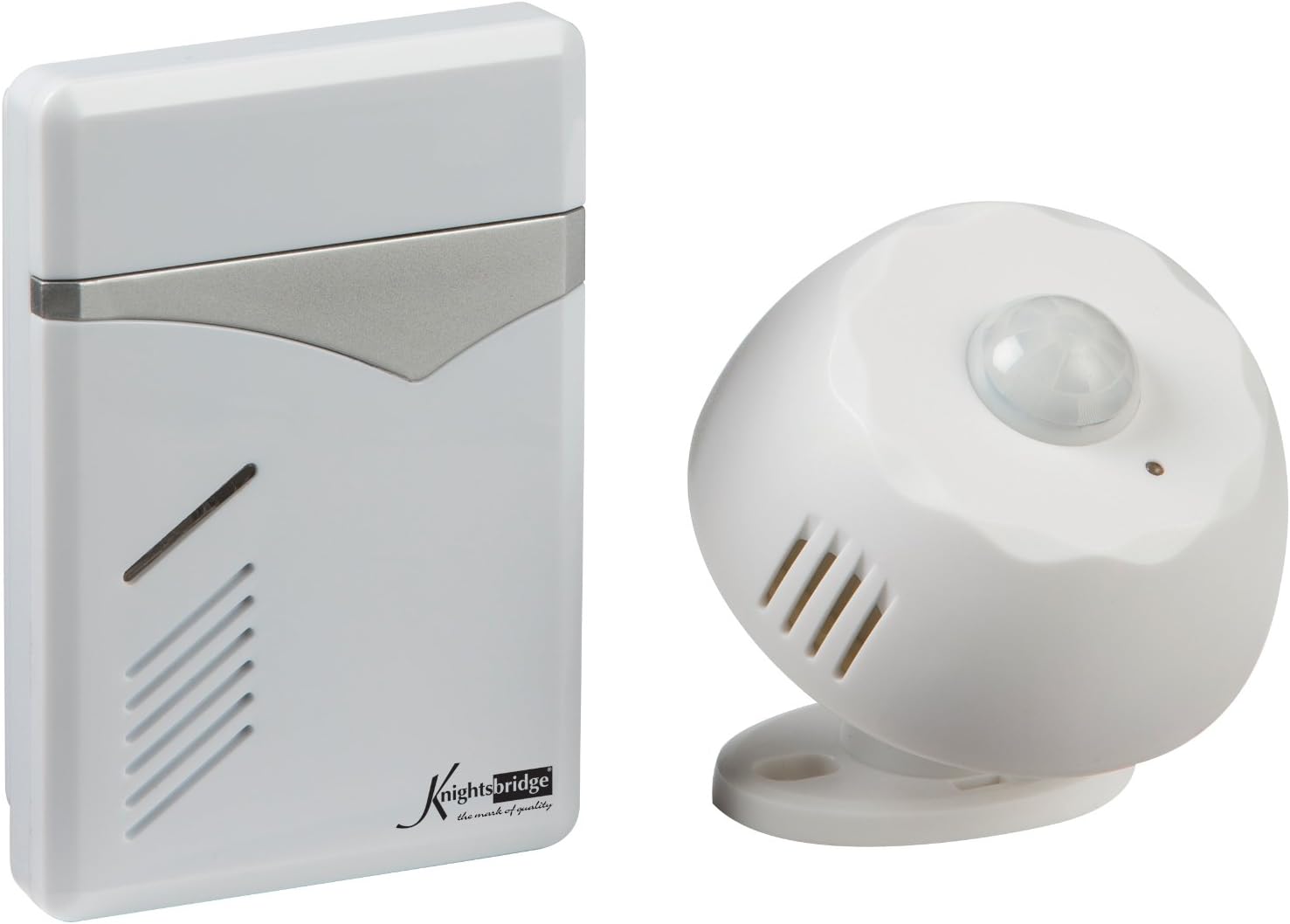 Knightsbridge DCAV006 DC White Wireless PIR Door Chime (100m Range)