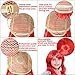 Sirena Peluca Niñas Largo Rizado Roja Peluca Cosplay Peluca con Gorro de...