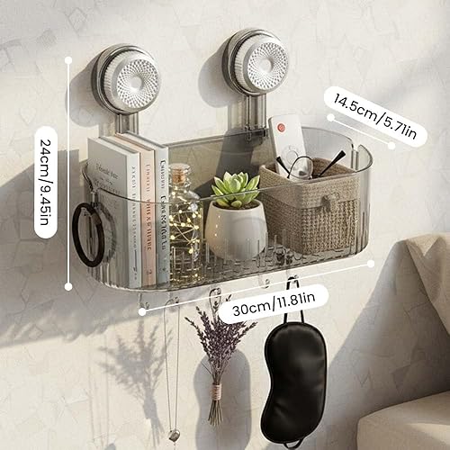 Miniatura 8 de AIIONP Caja de almacenamiento con succión para baño sin taladro, nuevo estante con ventosa 2026, organizador de ducha portátil para el hogar, cesta