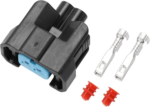 Fuel Injector Connector Plug for Honda/Inner Female Wire Terminal Connector/Waterproof Plastic 2.2mm Series / 1 Set Black 2 Pin