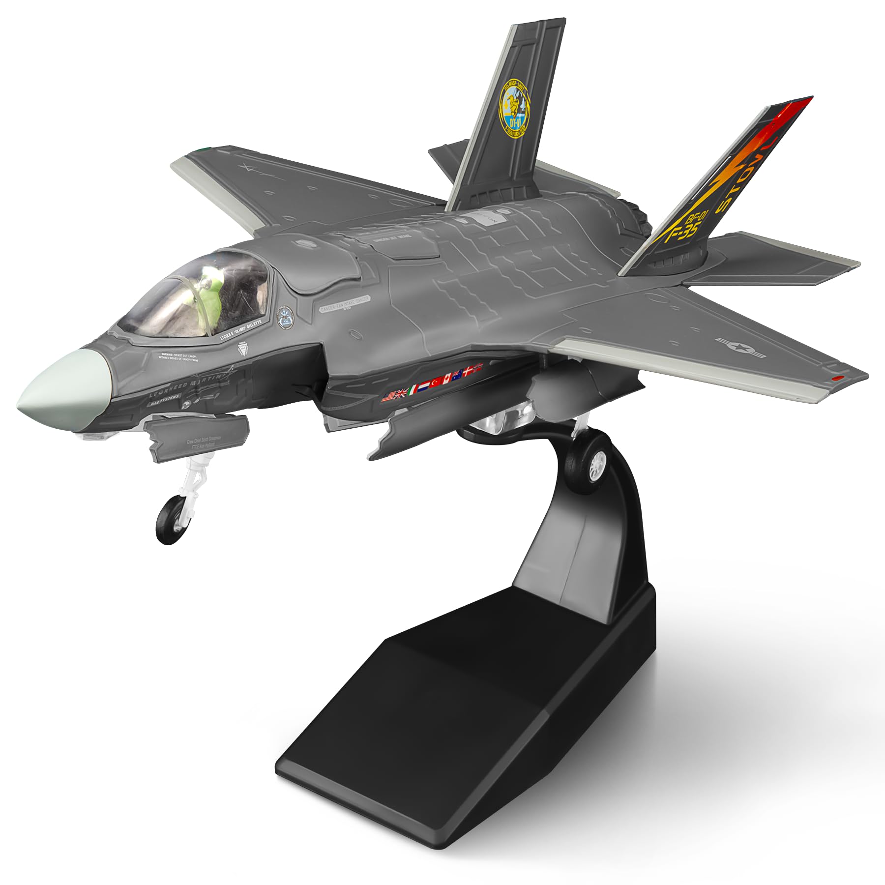 1/72 F-35B Lightning II (Stato di Base) Modello Aereo Militare in Lega per la Raccolta e l'Esposizione