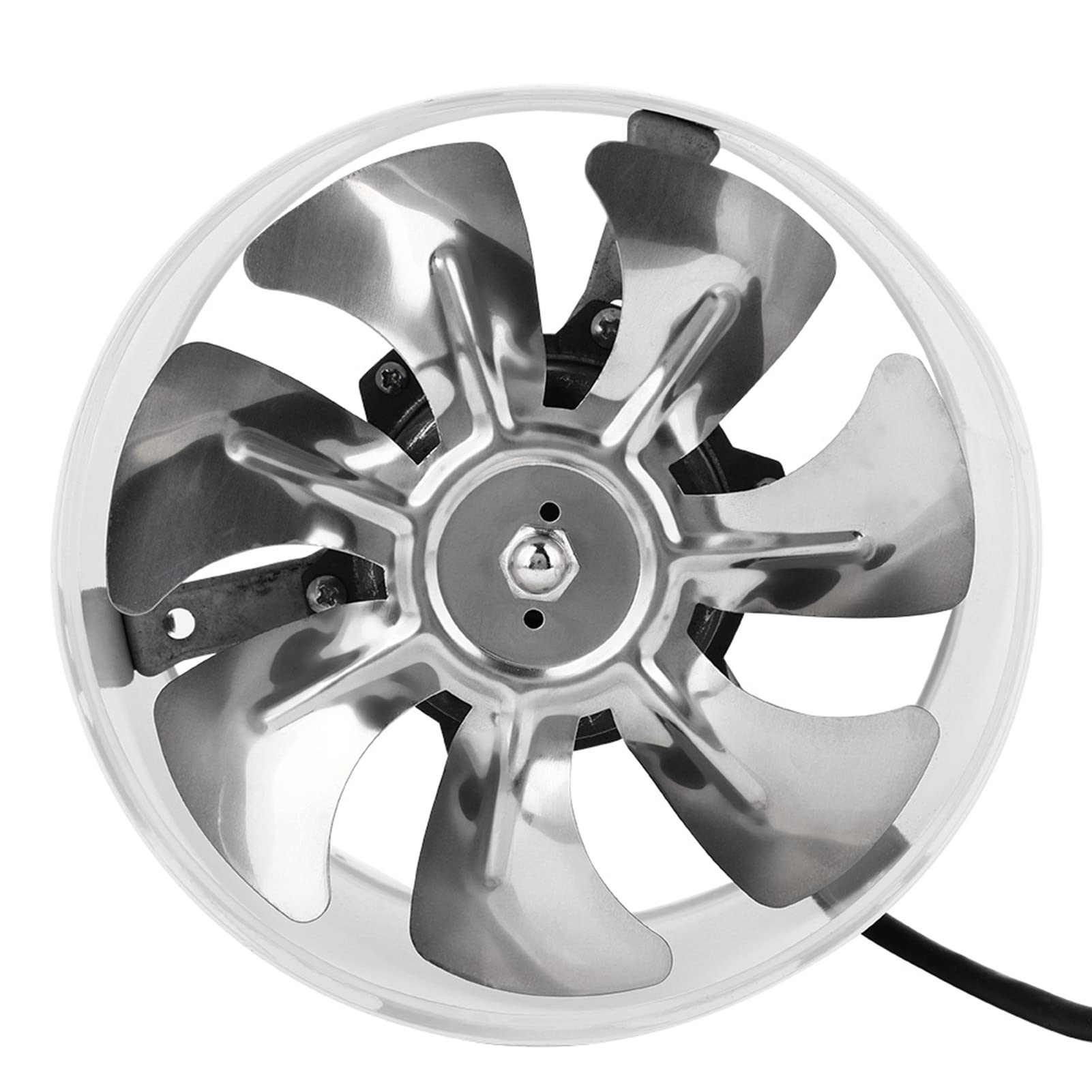 Ventola Di Estrazione Silenziosa Da 180 Mm – 2800 RPM, 7 Pale In Metallo, Scocca In Acciaio Anticorrosione, Per Cucine, Bar E Locali Commerciali