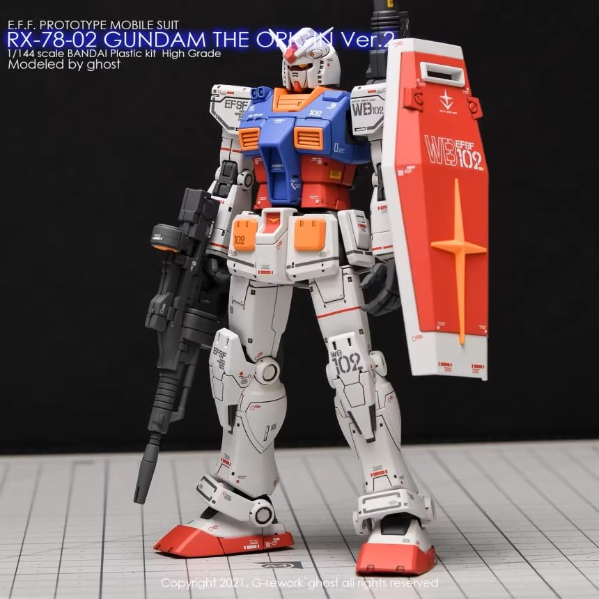 Amazon | ［HG 1：144］ RX-78-02 (THE ORIGIN版) 水転写式デカール