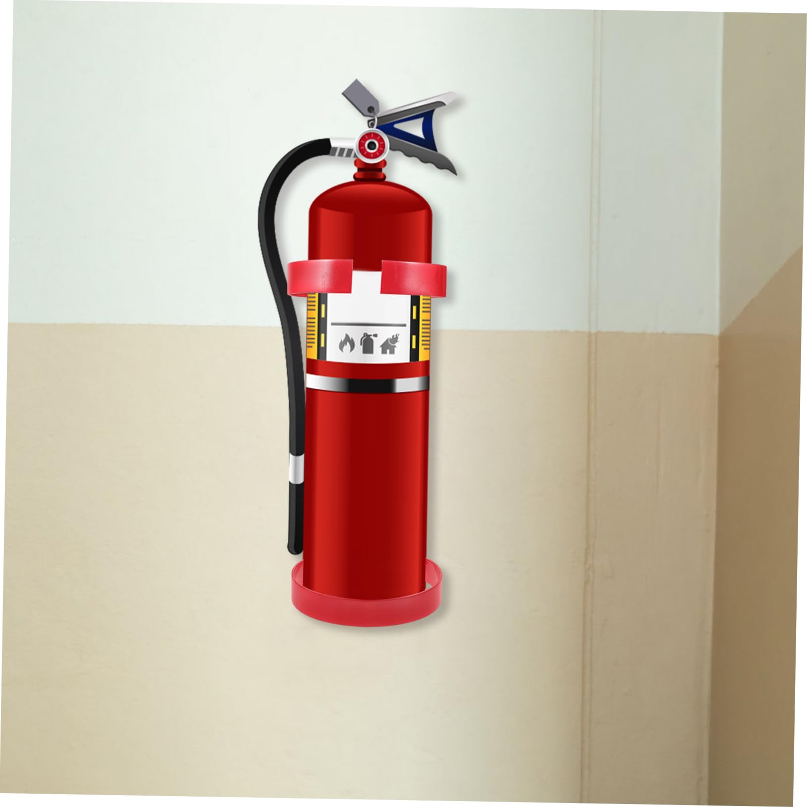 Artibetter Soporte Mural Para Extintor De Incendios Metálico Hierro Doble Aro Para Extintores 5-6 Kg Soporte Seguro Vehículos y Hogar Unidad Única
