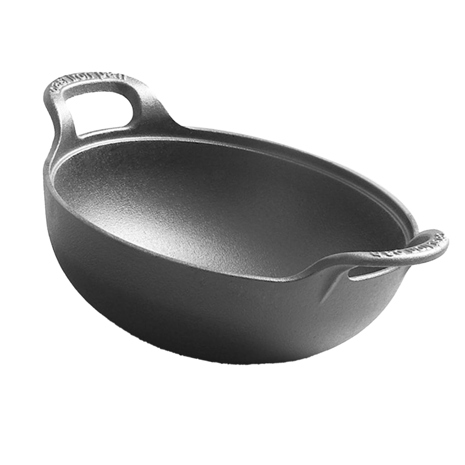Mingzhe Dual Handle Cast Iron Wok With Lid Anti Stick Design For