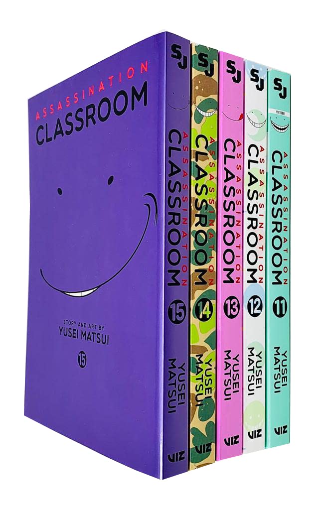 Viz LLC ltd Assassination Classroom Series Vol 11 12 13 14 Collection 4 Books Set By Yusei Matsui
