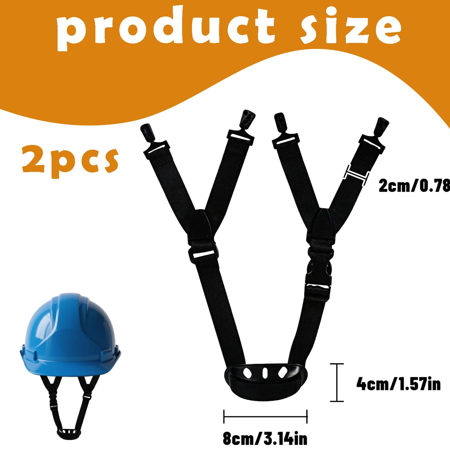 Universeller Schutzhelm Kinnriemen,2 PCS Sicherheitshelm Kinnriemen Elastischer Kinnriemen Bauhelm Kinnriemen Chin Protection Abnehmbarer Kinnriemen Helm Zubehör für Unteren Kiefer Helms