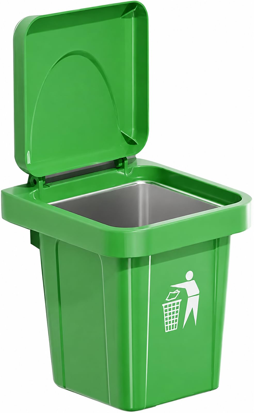 Steel Wall-Hanging Ashtray Dustbin with Steel Box With Plastic Lid | Smoking Accessories Wall Mounted Ashtray for Home, Office, Hotel, Balcony, Washroom (Pack Of 1).-picture-26