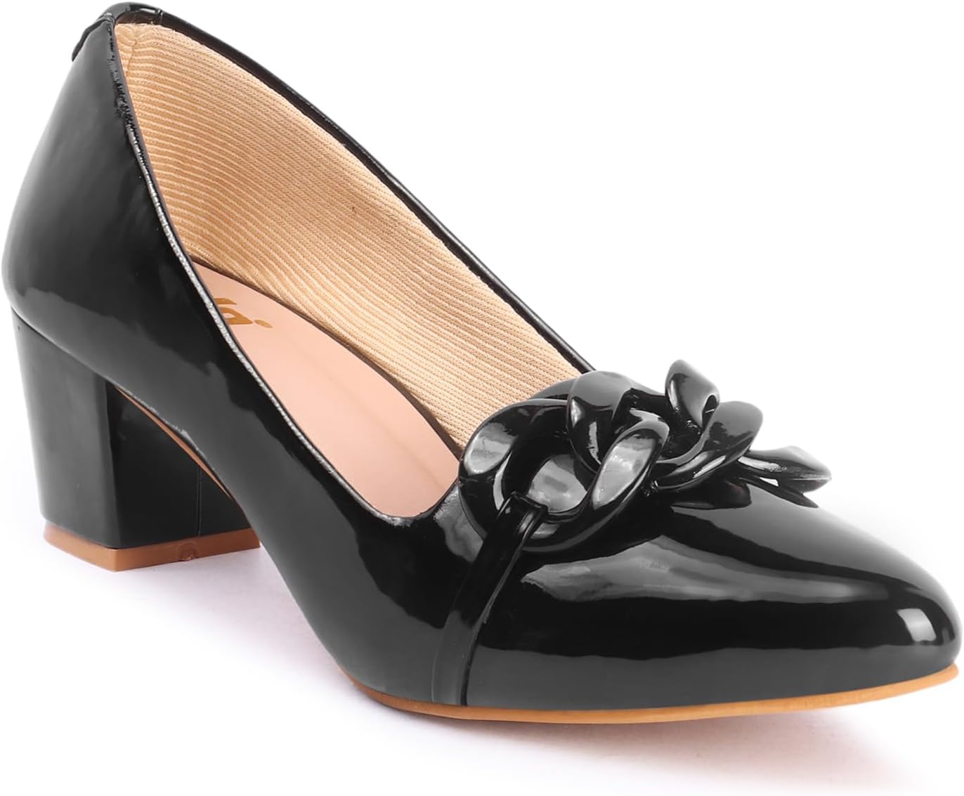 ColoWomen's Pointed toe Block Heel Pumps