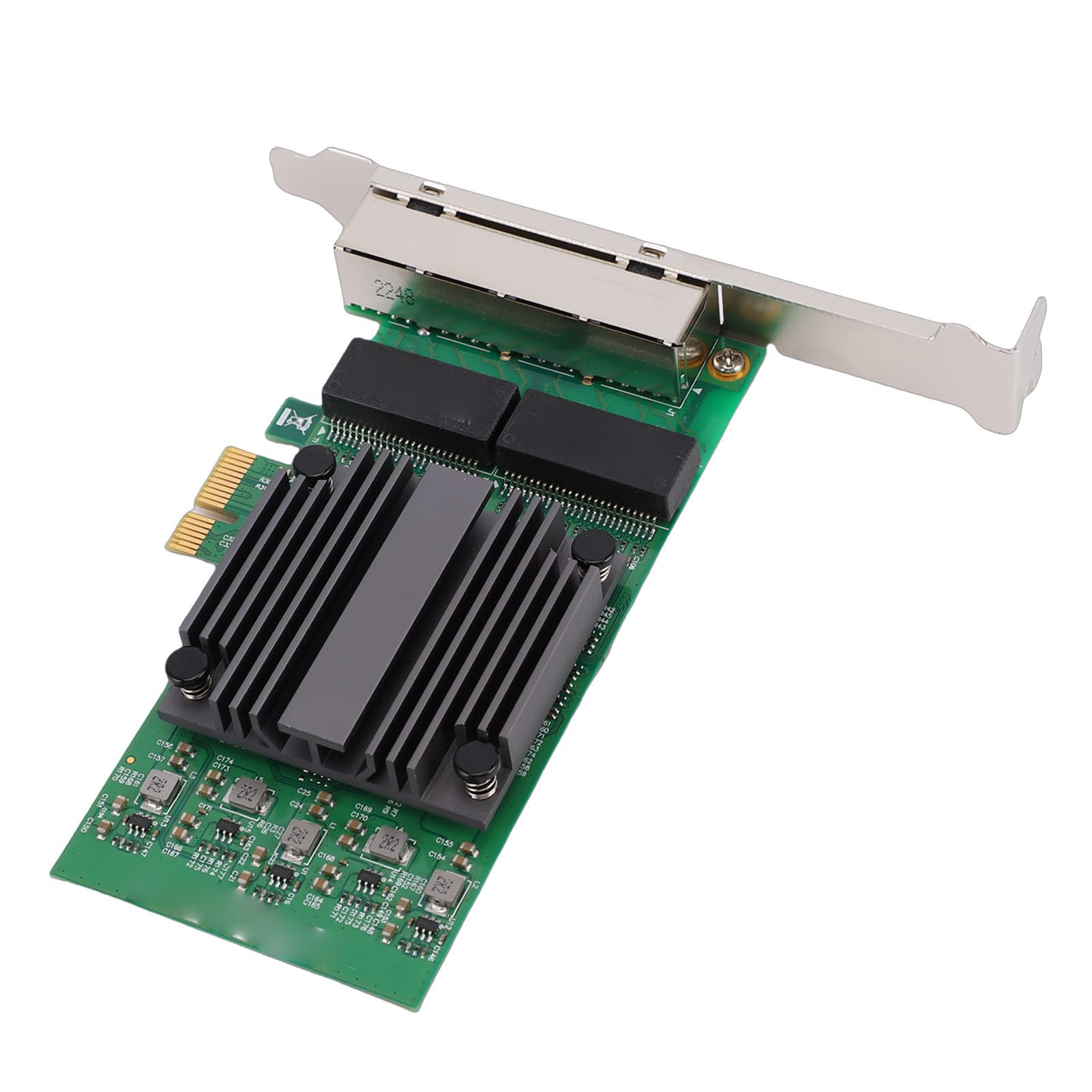 GOWENIC Scheda di Rete PCIe X1 a 4 Porte, 4 Porte RJ45, NIC di Livello Server, Scheda Offload IP, con Interfaccia di Rete Multipla, per PC Industriali