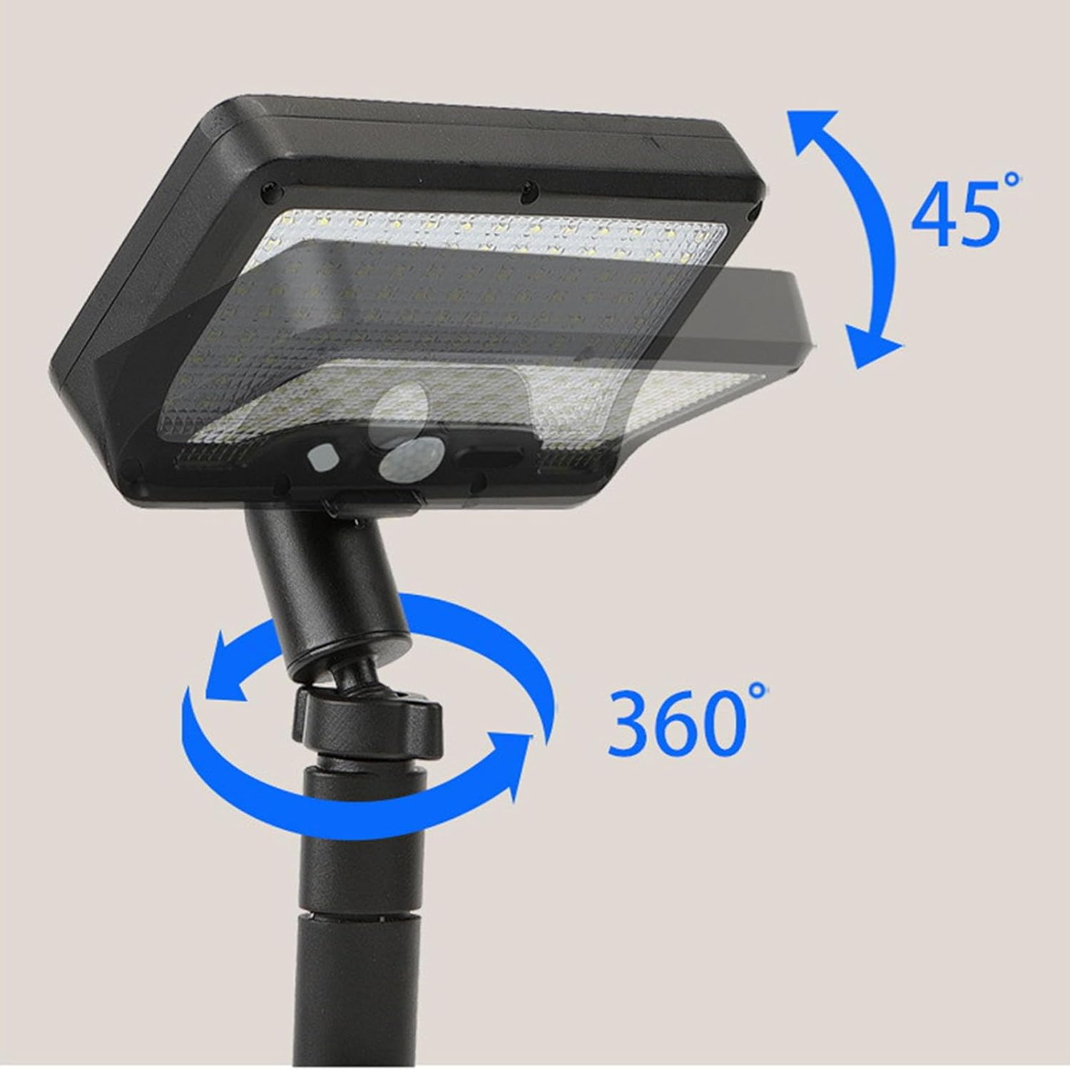 Double Charging Solar and USB Rechargeable Outdoor Lamp 92 LED Globes Remote Trichromatic Motion Transducer for Yard Patio Coverage Solar Gardenlamp