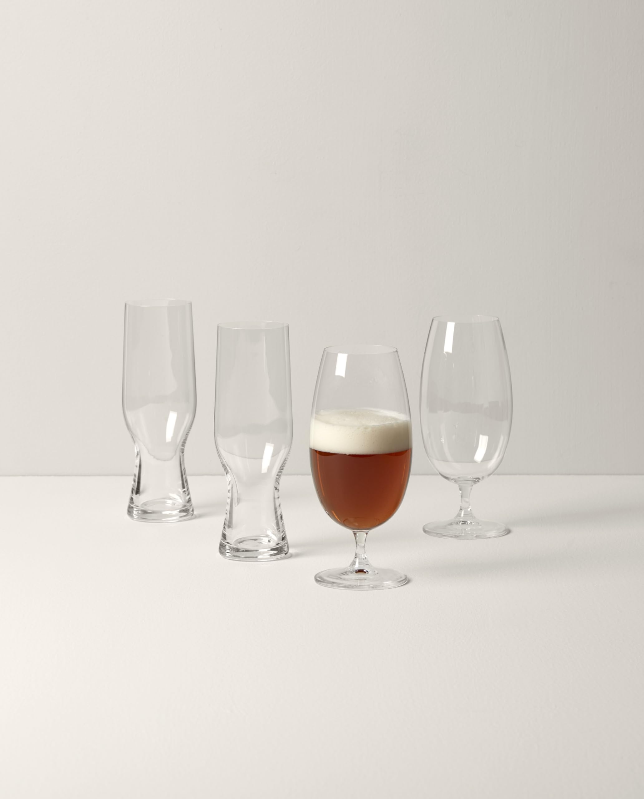 Lenox Tuscany Classics - Juego de 4 vasos de cerveza, 2.6 libras, transparente