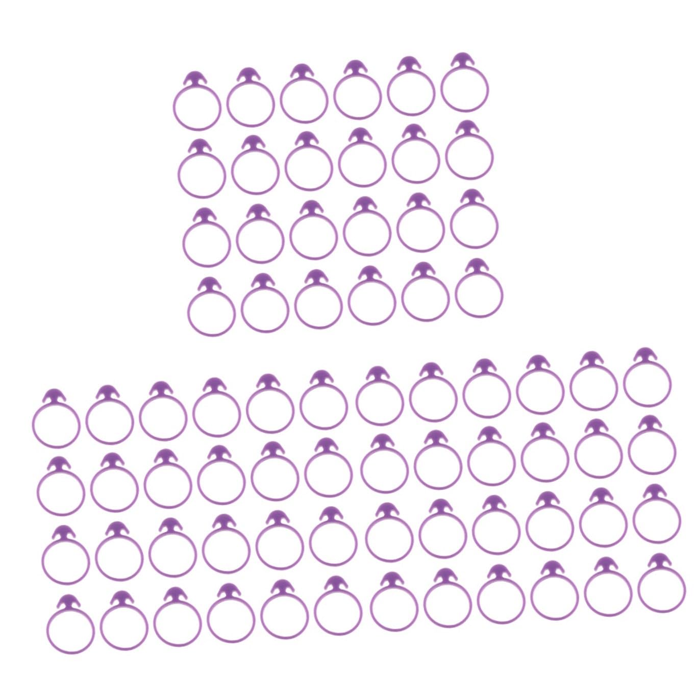 Alipis 144 Piezas sellados Bolsas para Decorar Pasteles Bolsas de Silicona para Decorar Sellado de Bolsas para Pasteles Banda elástica Crema Mangas pasteleras Metro Púrpura