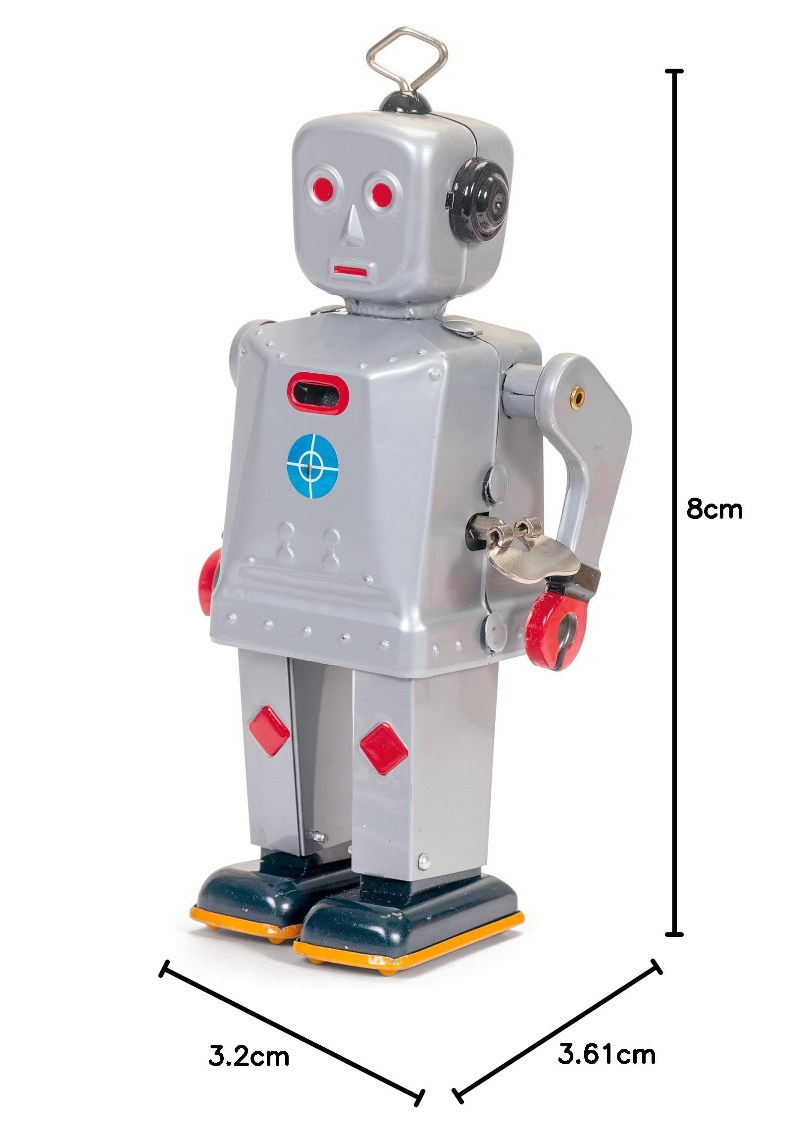 Robot - Robot Marcheur Mécanique en Tôle - Electra Robot (Schylling Toys