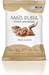 Mais Pura Pipoca Artesanal Maïs Pura Sabor Doce de Leite 100g