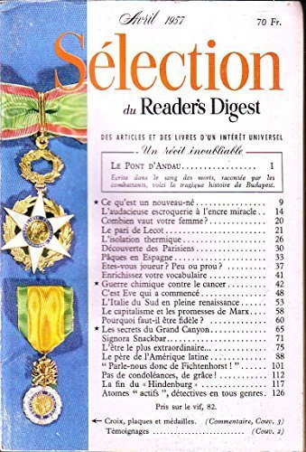 Sélection du Reader's Digest. Avril 1957