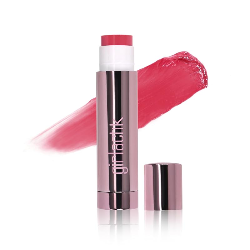 Girlactik Jello Gloss Lip Balm Bálsamo Labial com Vitamina E, Aloe vera, Óleo de Abacate e Óleo de Semente de Damasco, Tom Magnolia, 4,5 g