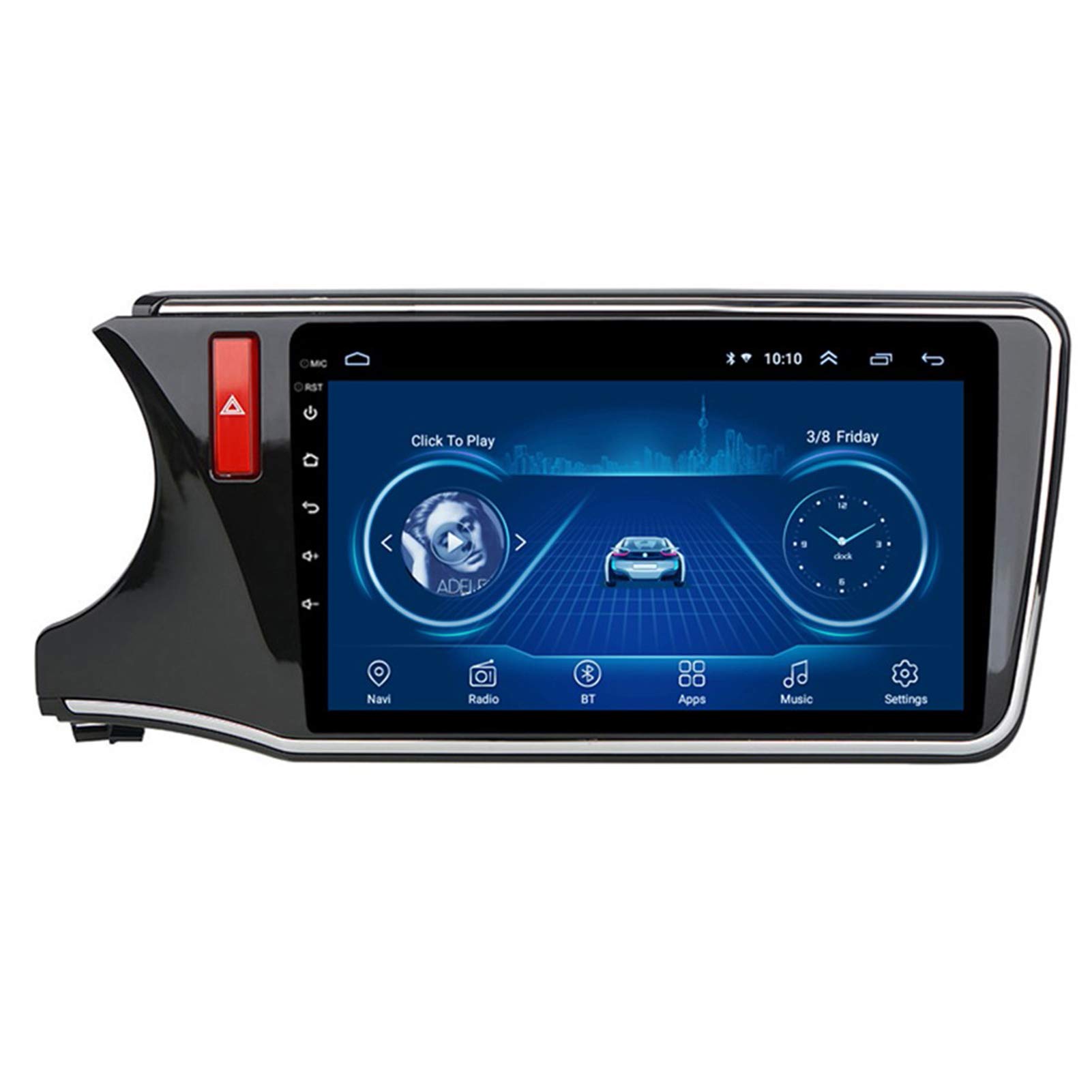 Car stereo Android para Honda City 2015-2018 con GPS, pantalla táctil 10.1" y AUX