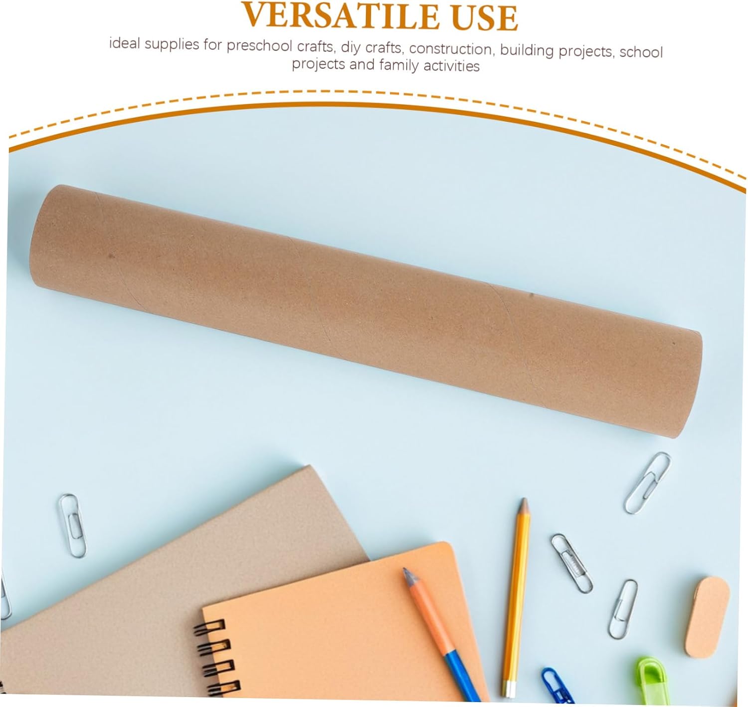 jojofuny 10Pcs Durable Kraft Paper Tubes for Poster and Document Storage Heavy Duty Mailing Rolls for Art Crafts and Office Organization Inner