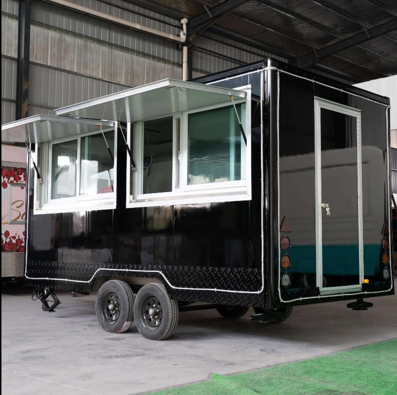 S.E.Q quick.simple.easy Portable Diner. Outdoor Food Truck, Crepe, Dining Truck, Mobile Kitchen. Small Business, Cafe with Exhaust, Fully Equipped