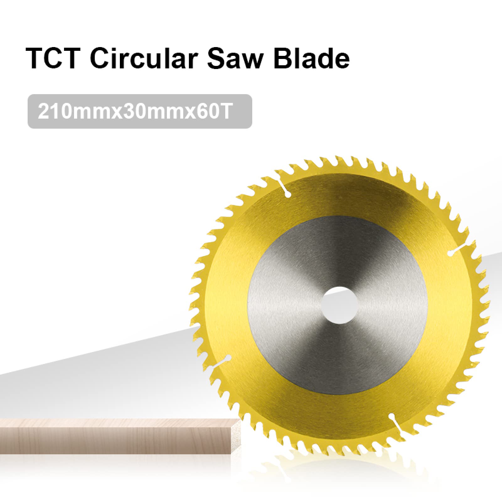 210x30mm Circular Saw Blade 24T 48T 60T 80T TCT Saw Blade Carbide Tipped Wood Cutting Disc for Power Tools