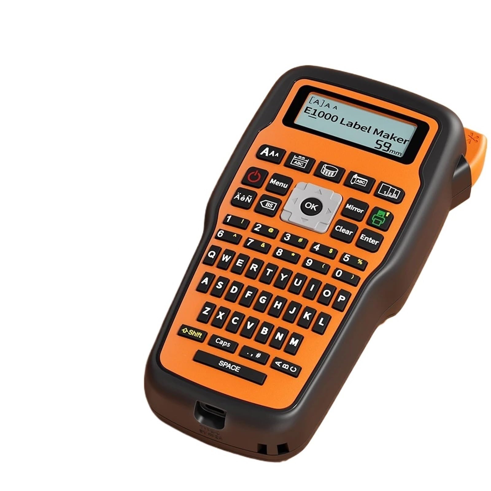 Etichettatrice, Stampante For Etichette Portatile E1000 PRO Compatibile Con I Produttori Industriali,per casa, cucina, ufficio(Orange)