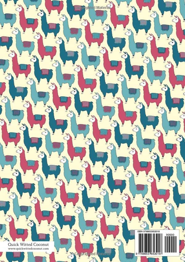 Llama Notebook - Lined Pages - A4 - Premium: (Sand Edition) Fun notebook 192 lined pages (A4 / 8.27x11.69 inches / 21x29.7cm) - Image 2