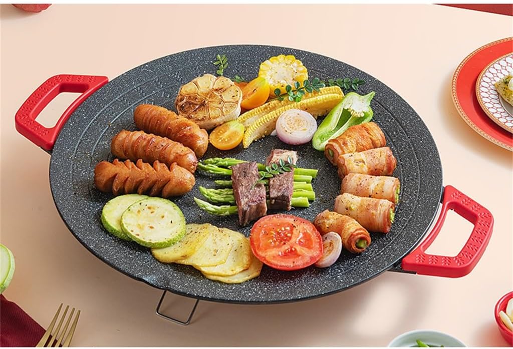 Grill Pan Multi-functional Portable High Power Home Electric Grill Pan with Wheatstone