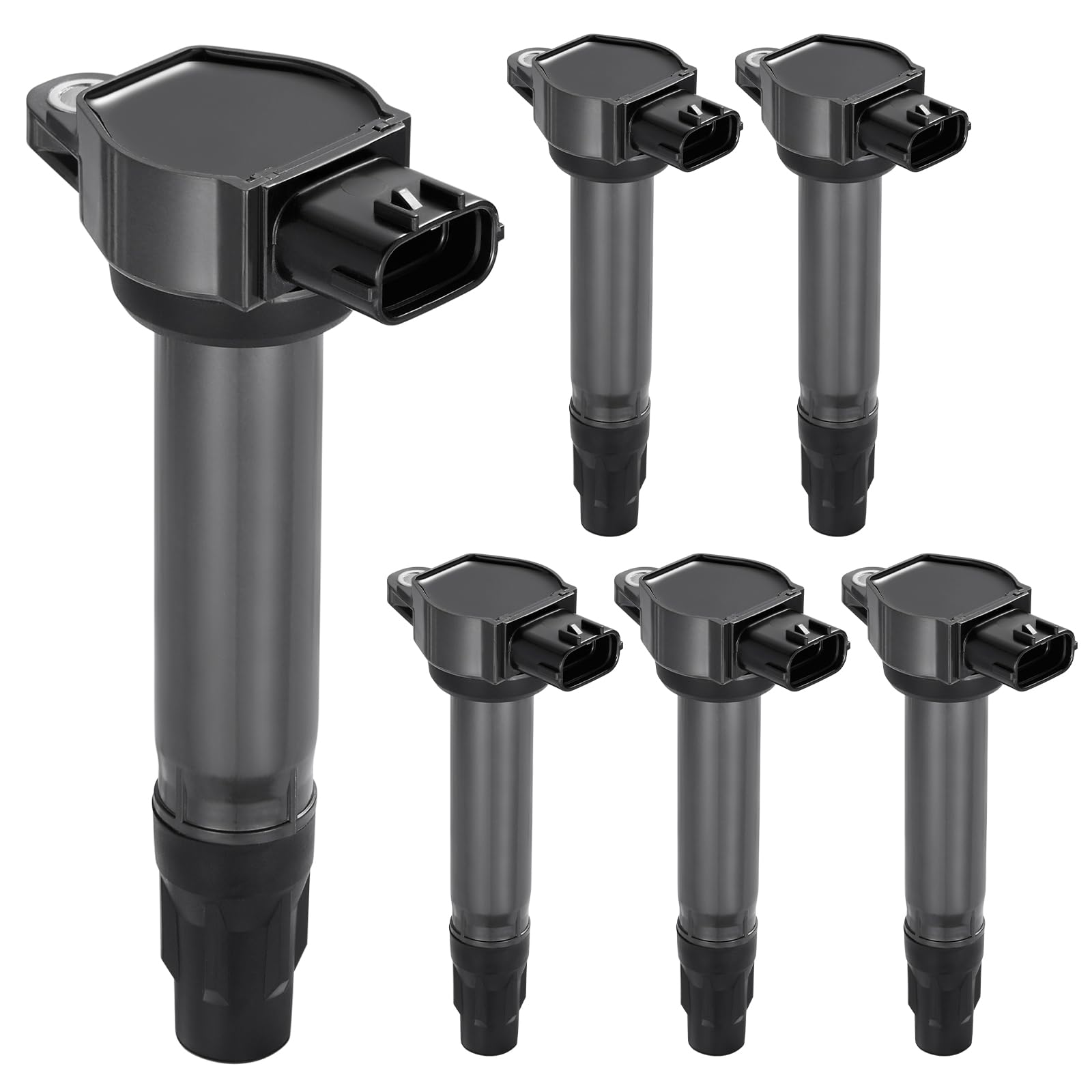 6-Pack UF589 Ignition Coils Compatible with Mitsubishi Outlander 2007-2016 3.0L 2.4L, Outlander Sport 11-17 2.0L 2.4L, Lancer 08-17 2.4L 2.0L - Replaces 26020047 1832A016 597096 GN10519 C1694