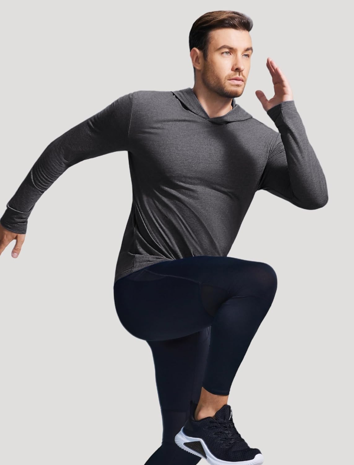 PINSPARK Lightweight Pullover Hoodies for Men Long Sleeve Hoodie for Golf Gym Workout Athletic Sweatshirt - Image 4