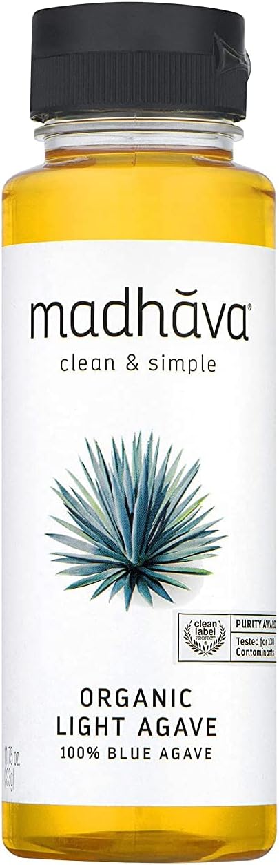 Madhava Organic, Golden Light Blue Agave, Neutral Mild Flavor, 11.75 oz